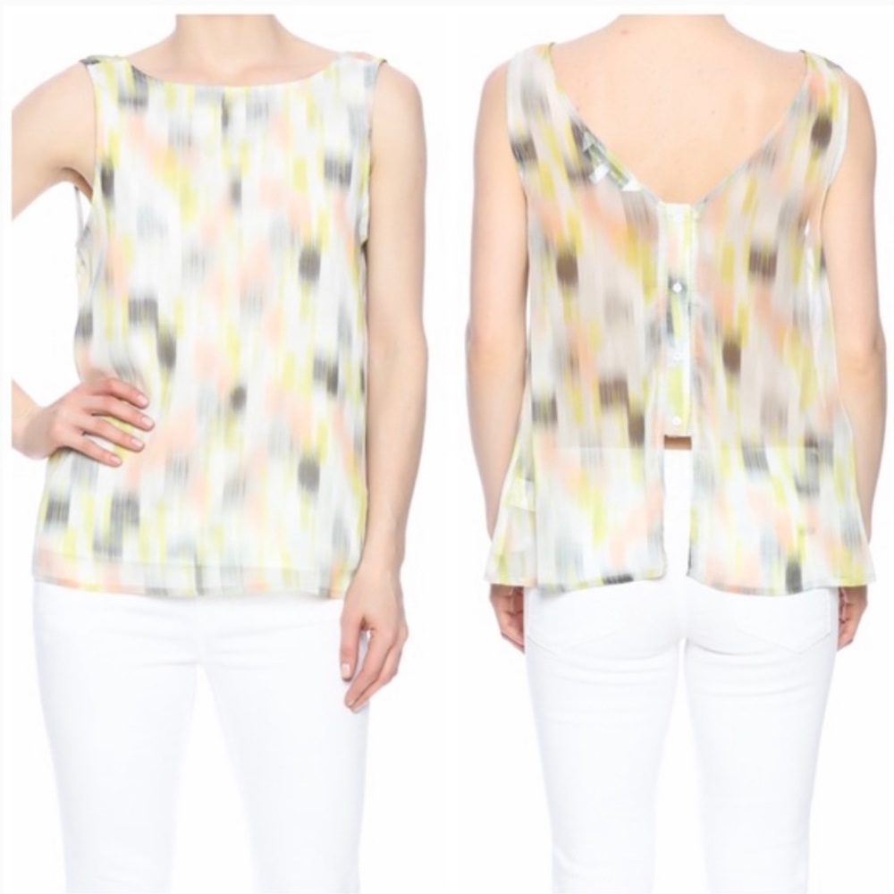 cupcakes & cashmere Sun Brush Abstract Top